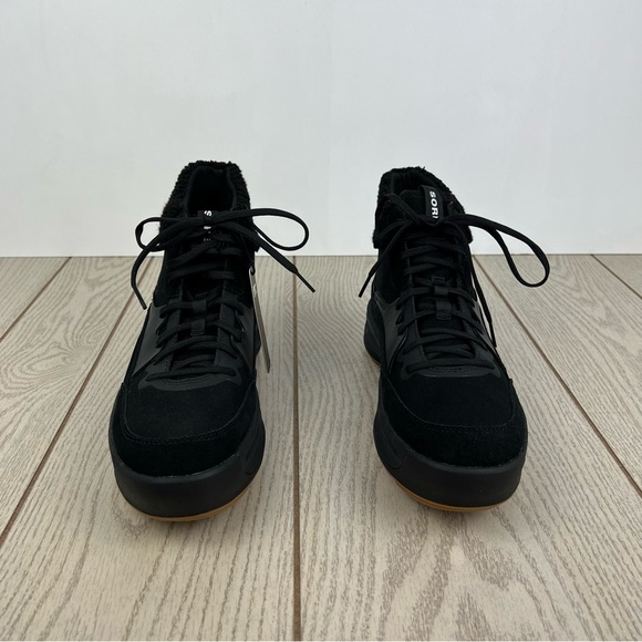 Sorel Women's Ona 503 Mid Cozy Suede Sneaker Boot US10 Black $140 - Picture 2 of 8